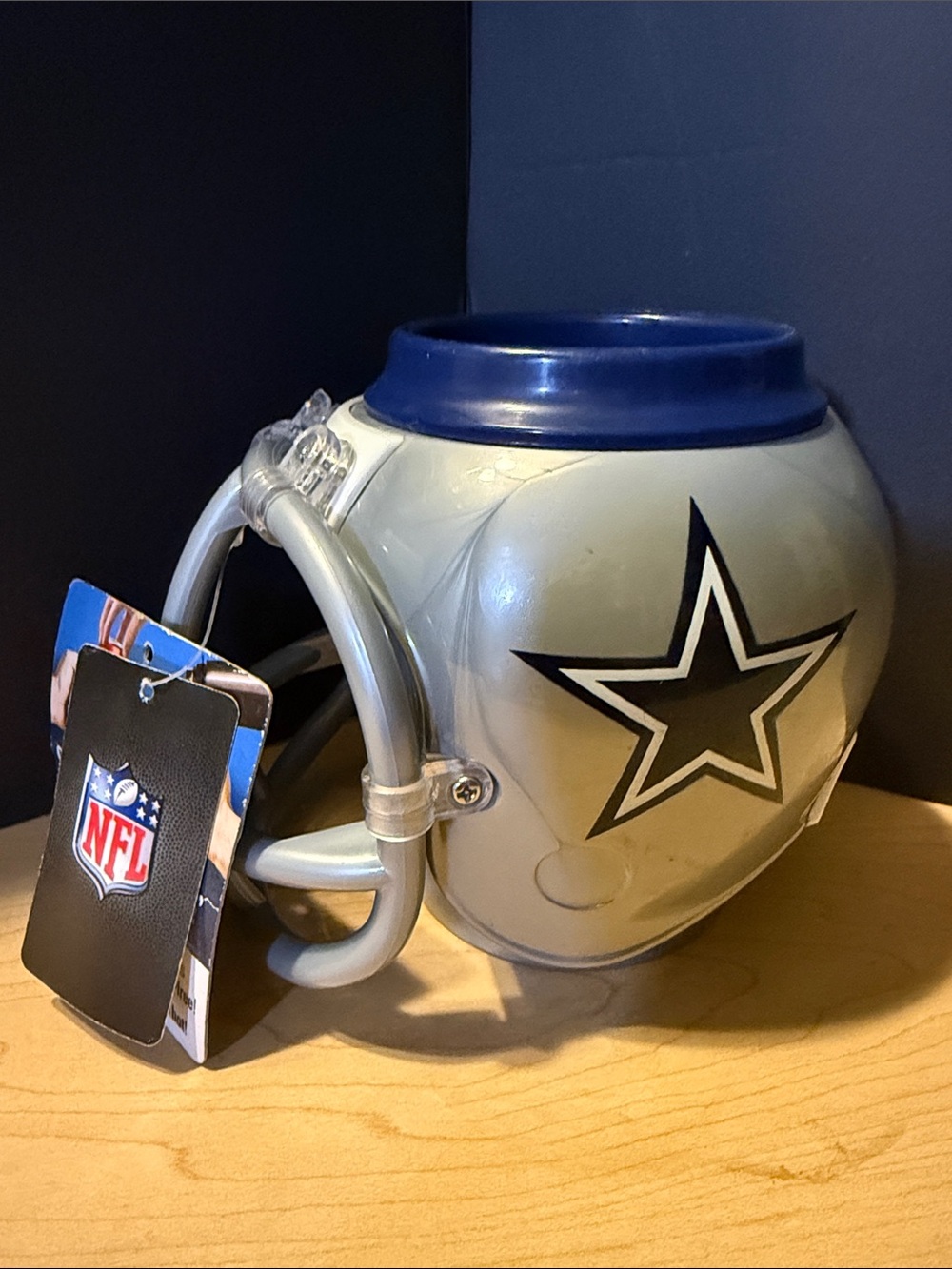 Dallas Cowboys Helmet Mug - Silver and Blue